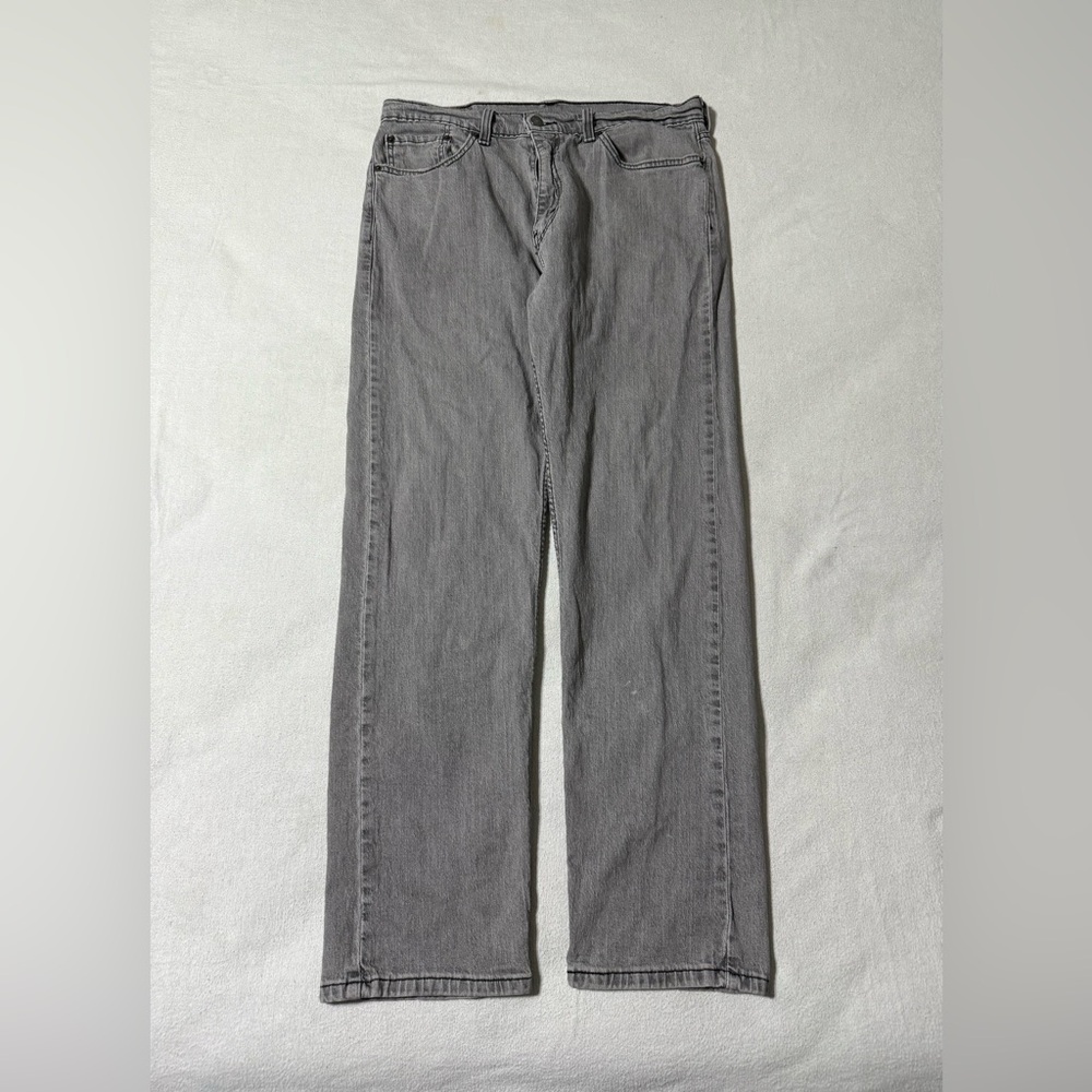 Levis 505 Jeans Mens‎ 33x29 Gray Regular Straight Mid Rise Denim